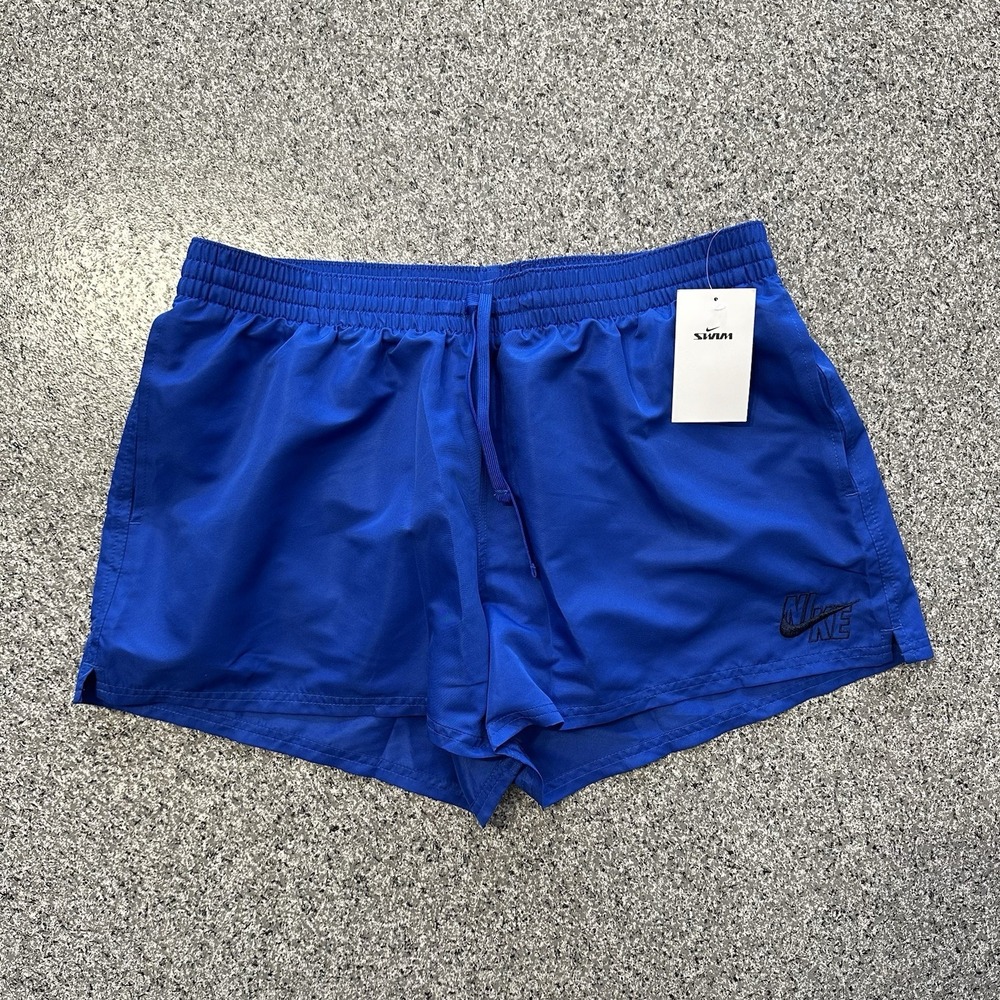 Nike Swim Trunks Mens XL Royal Blue 3" Shorts Above the Knee Lined